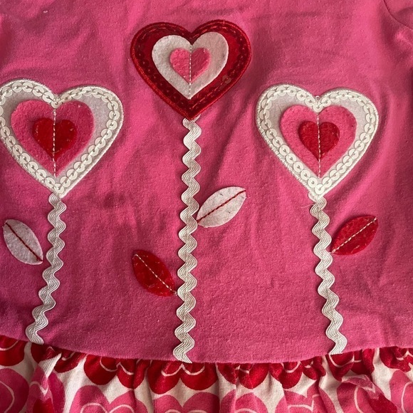BONNIE Baby Pink Heart Matching Set Size 24 Months - Picture 4 of 5